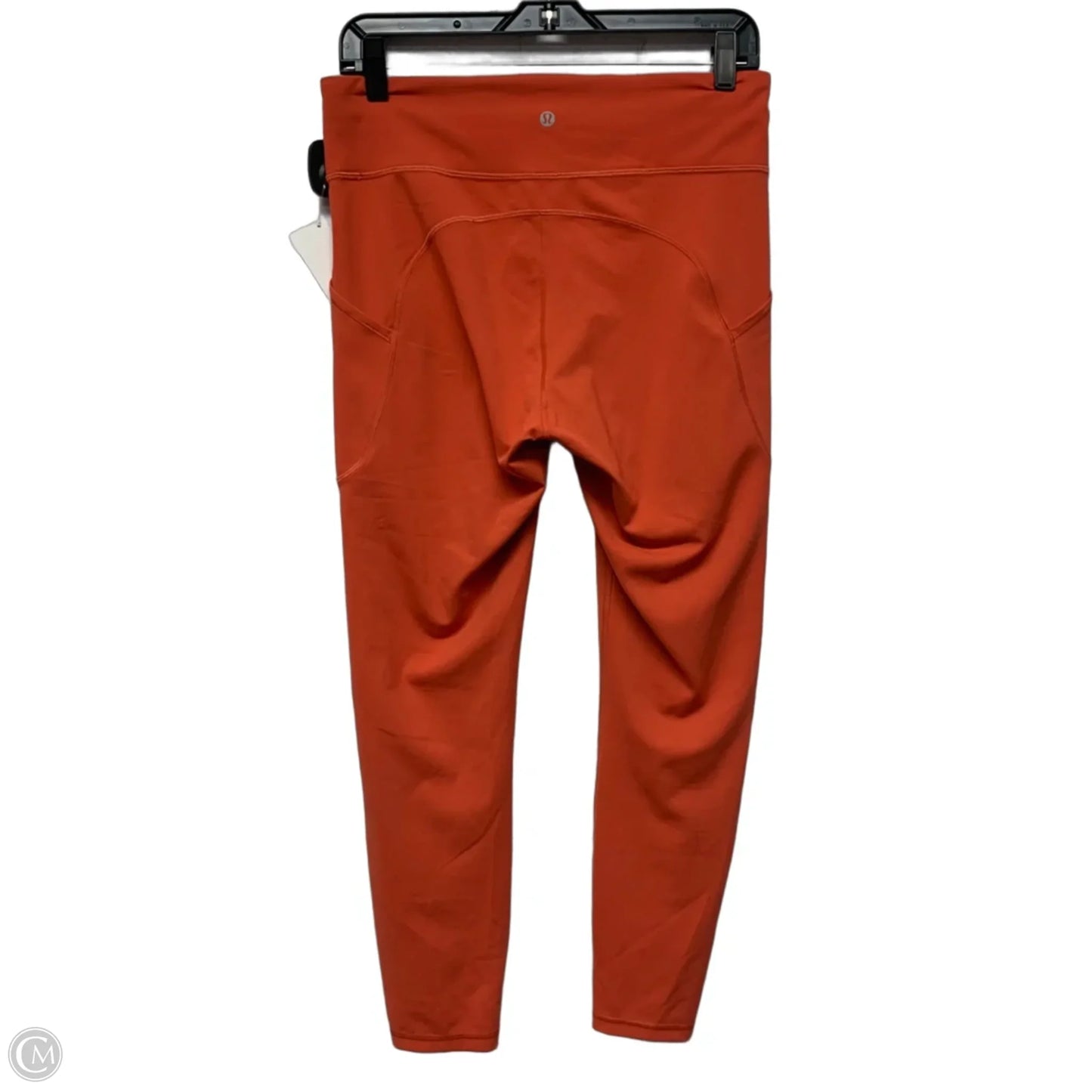 Athletic Leggings By Lululemon In Orange, Size: M