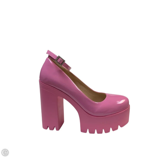 Shoes Heels Block By McKoine In Pink, Size: 9.5