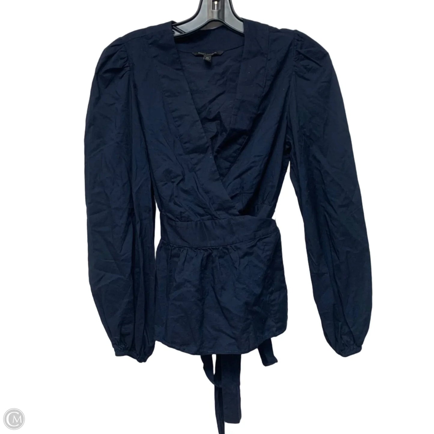 Top Long Sleeve By Banana Republic In Navy, Size: Xs