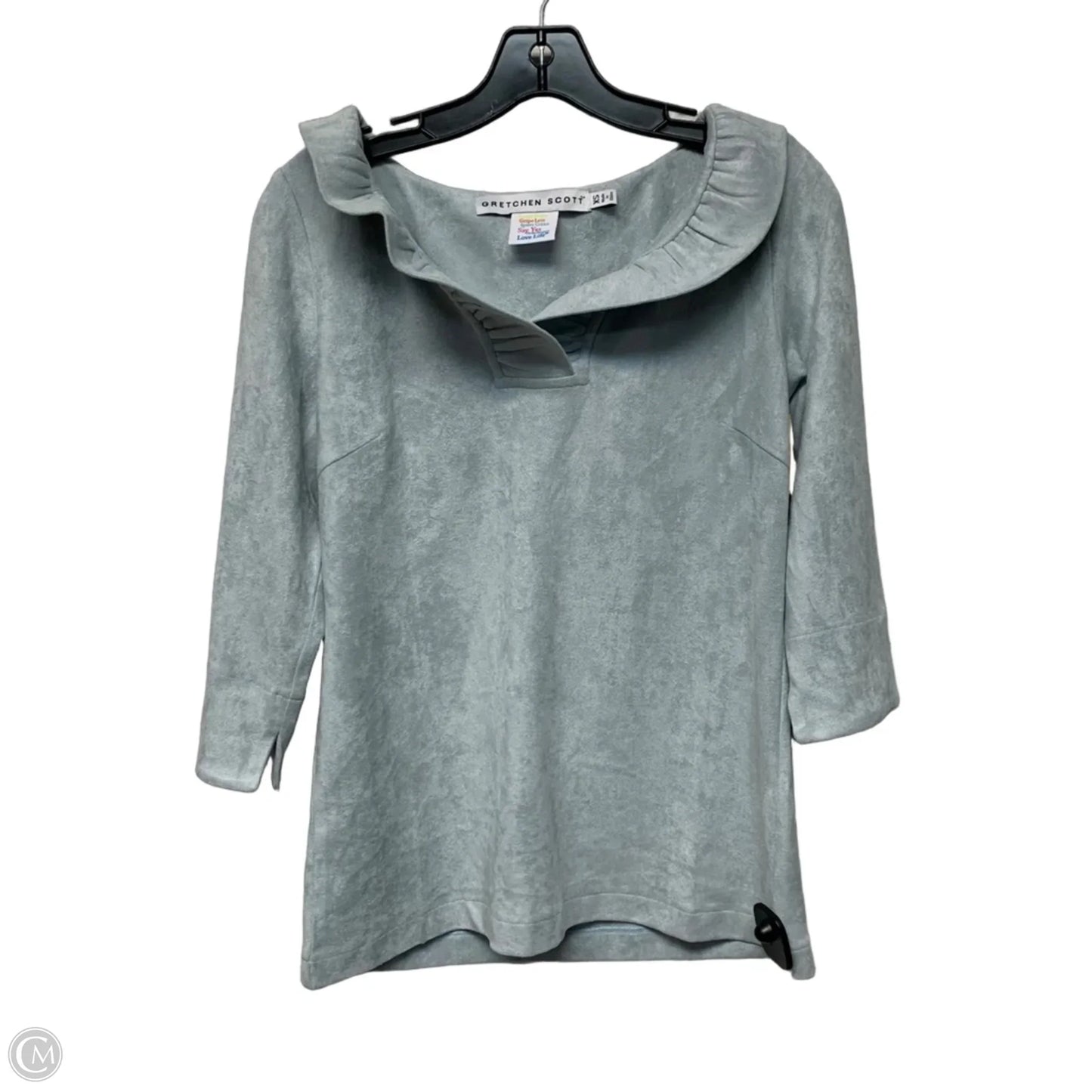Top Long Sleeve By Gretchen Scott In Grey, Size: Xs