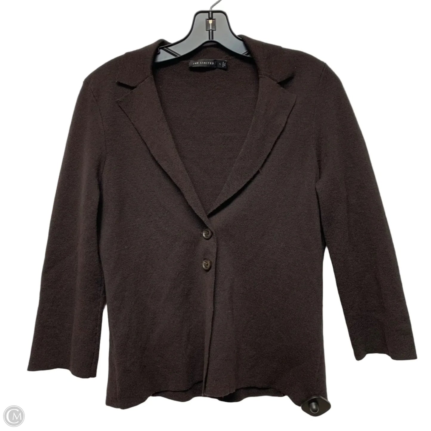 Sweater Cardigan By Limited In Brown, Size: L