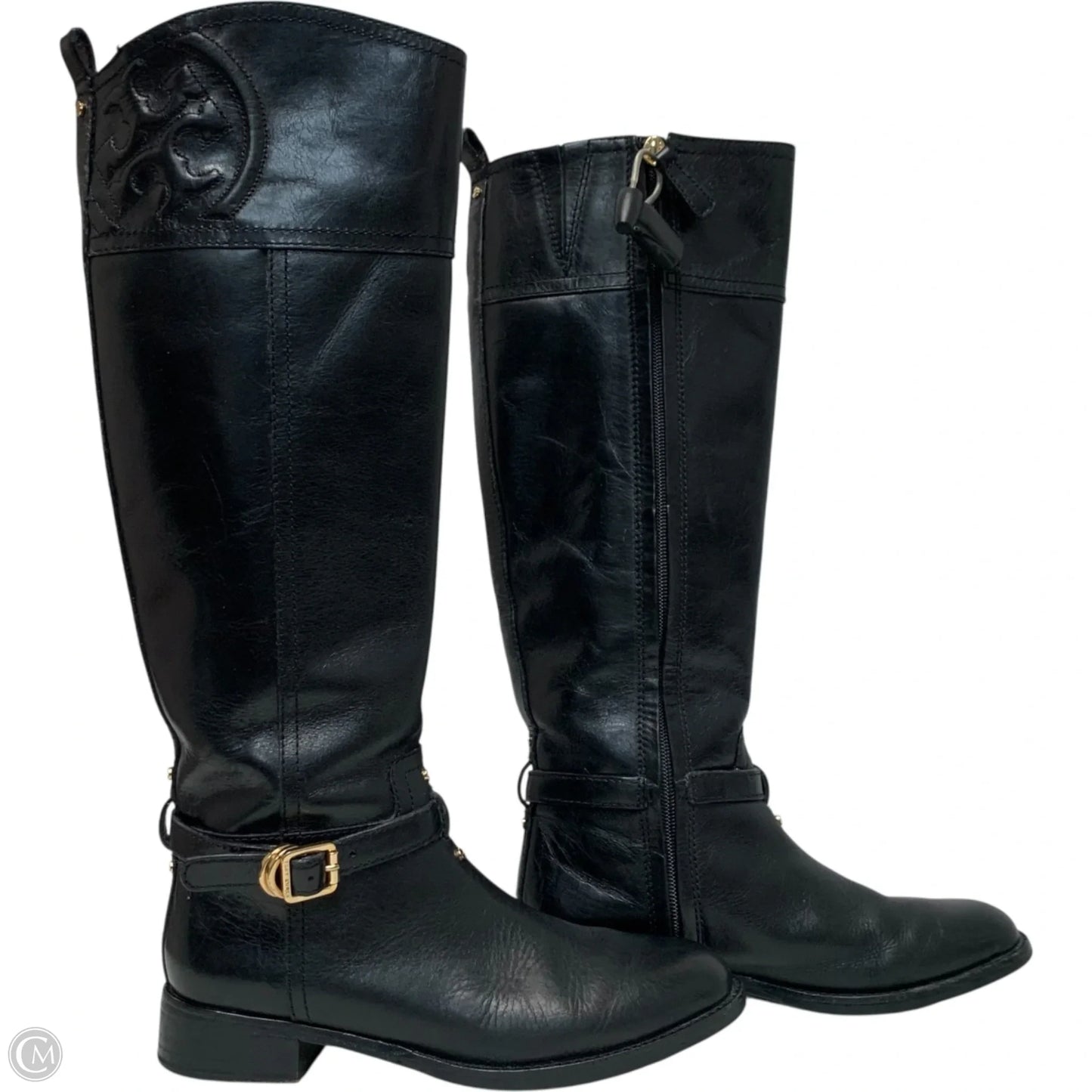 Boots Designer By Tory Burch In Black, Size: 6