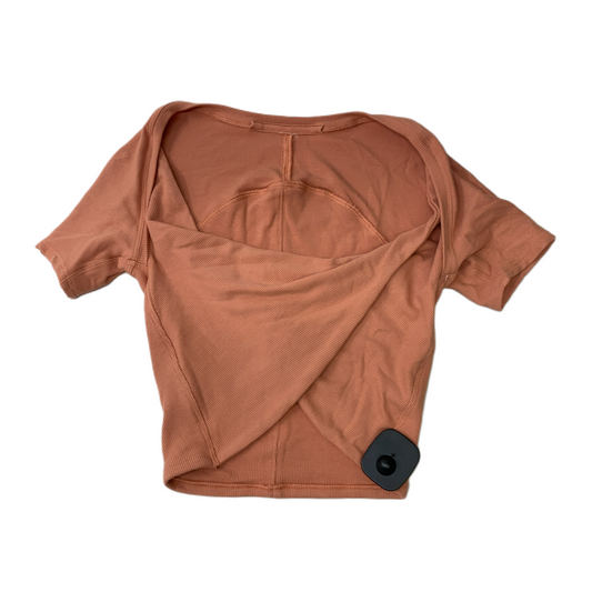 Orange  Athletic Top Short Sleeve By Lululemon  Size: S