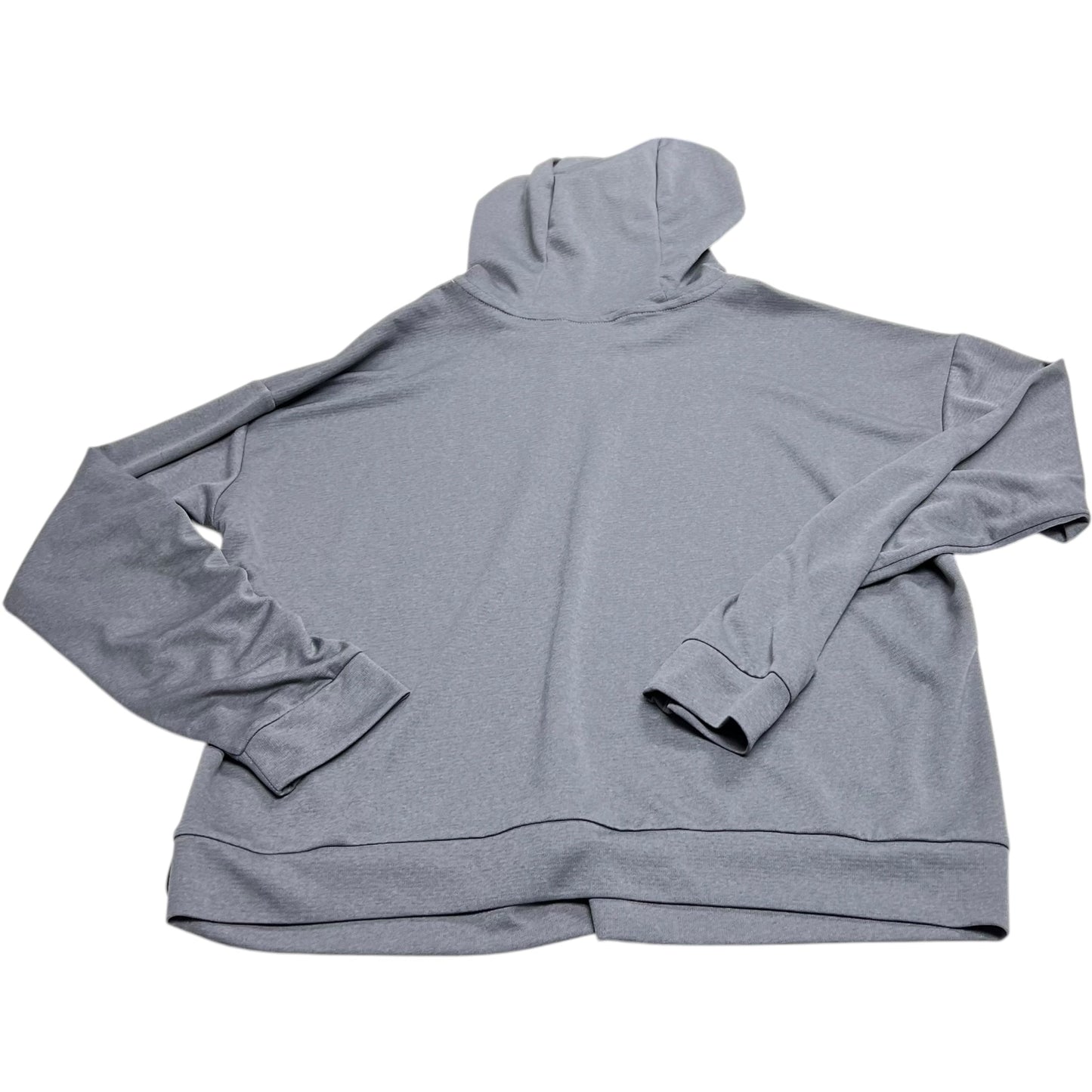 Athletic Top Long Sleeve Hoodie By The North Face In Grey, Size: Xl