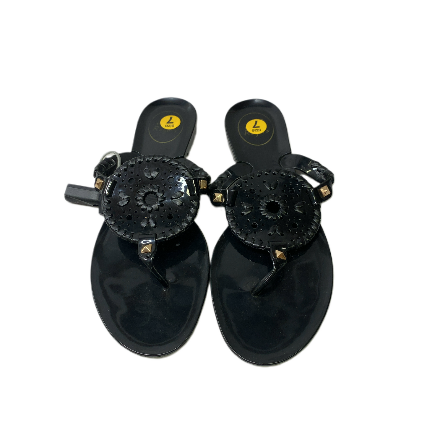 Black  Sandals Designer By Jack Rogers  Size: 7