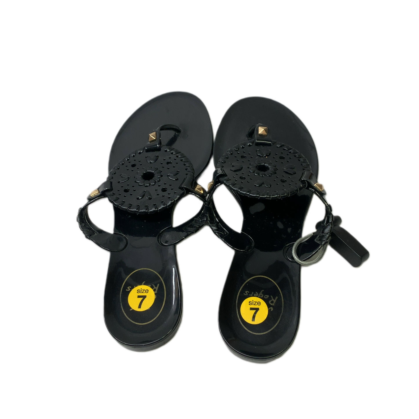 Black  Sandals Designer By Jack Rogers  Size: 7