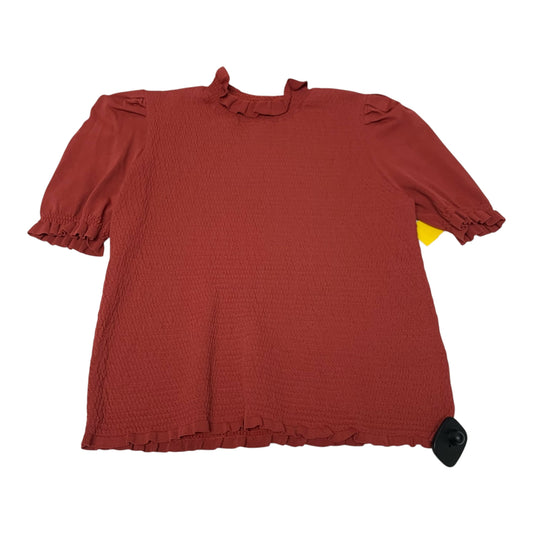 Top Short Sleeve By Catherine Malandrino In Red, Size: M