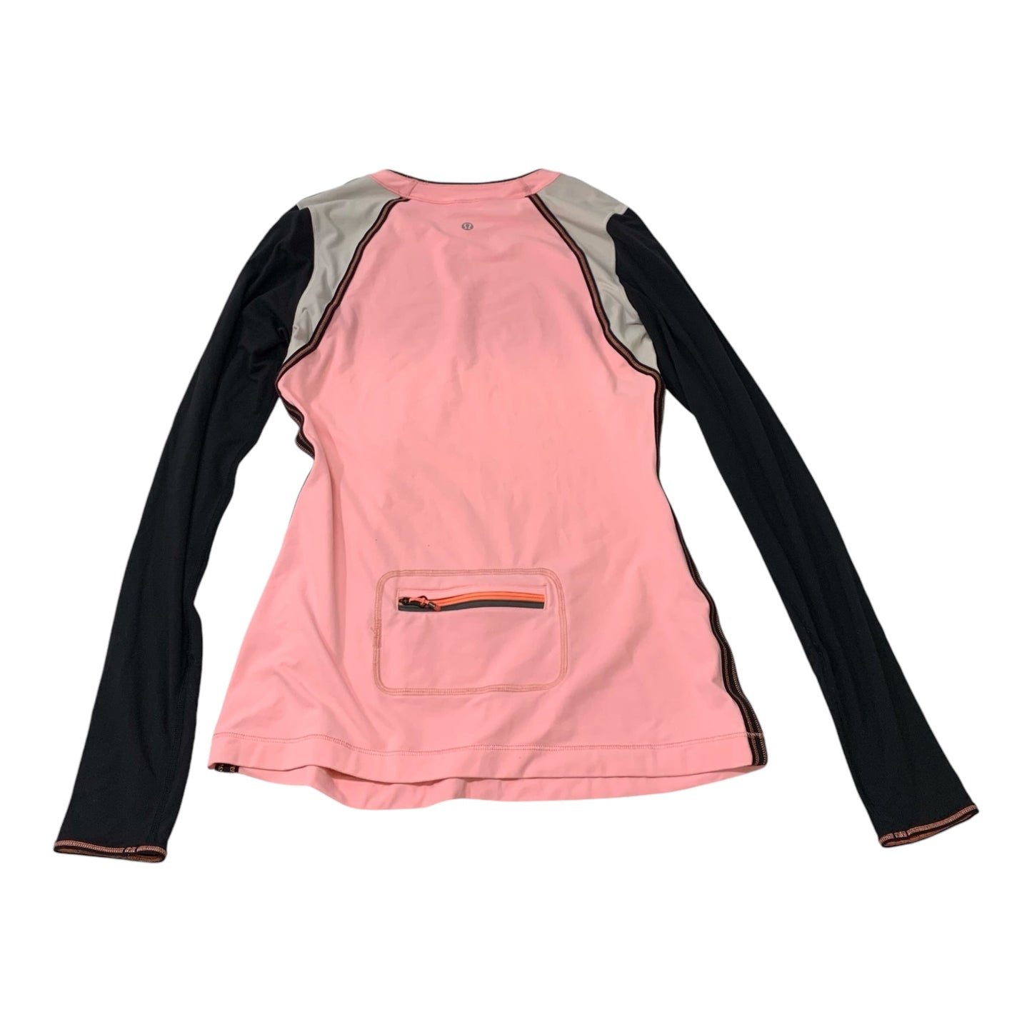 Athletic Top Long Sleeve Crewneck By Lululemon In Pink, Size: S