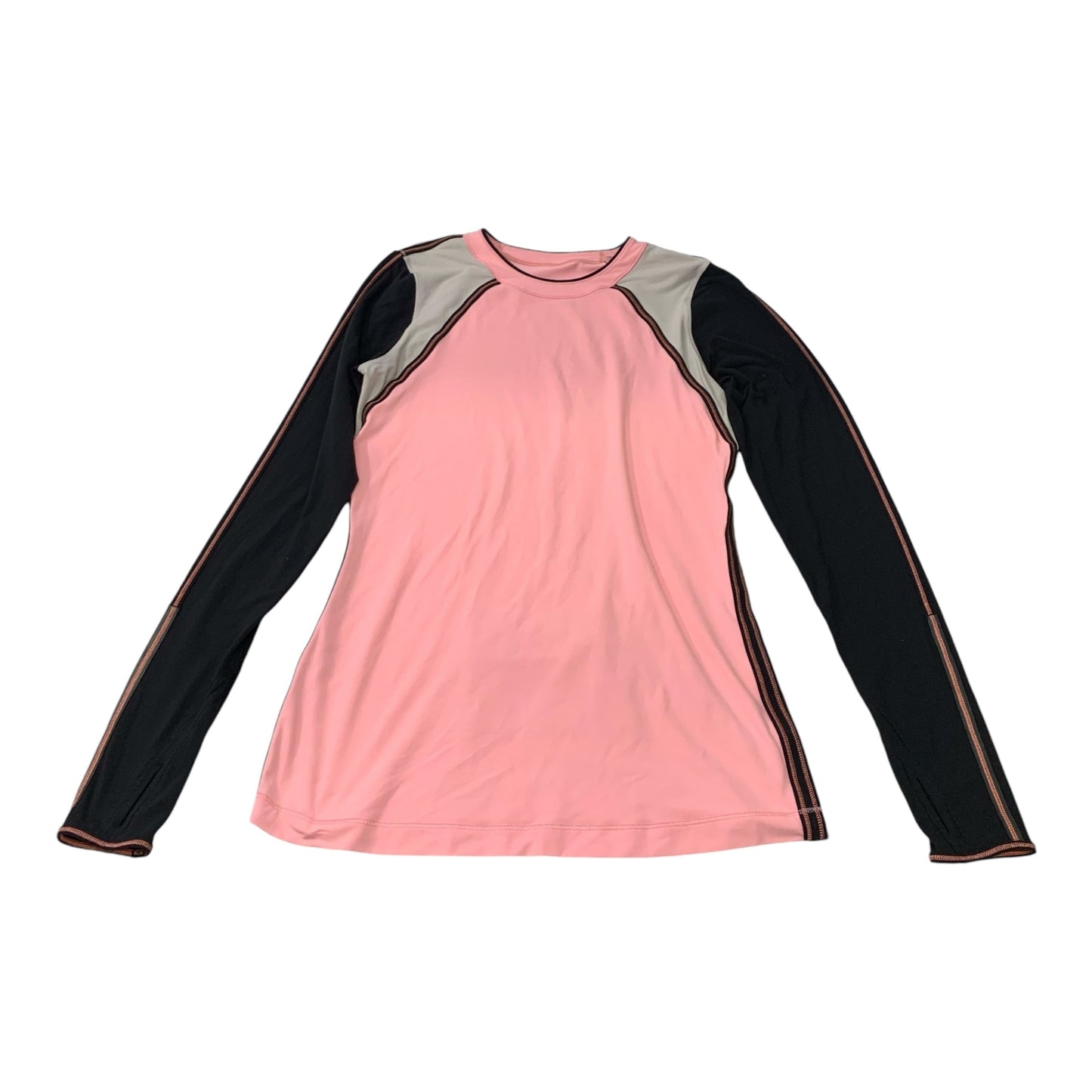 Athletic Top Long Sleeve Crewneck By Lululemon In Pink, Size: S