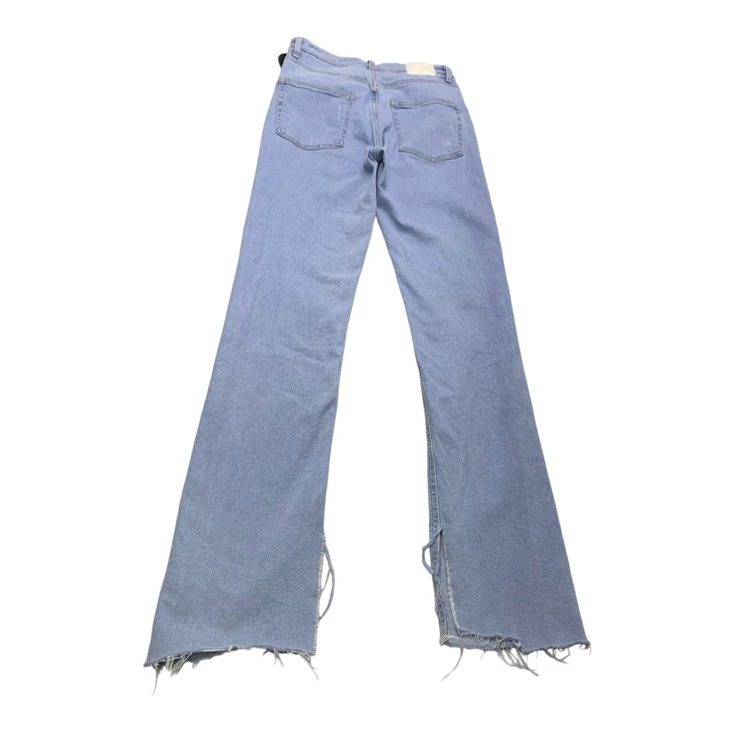 Jeans Straight By Zara In Blue Denim, Size: 4