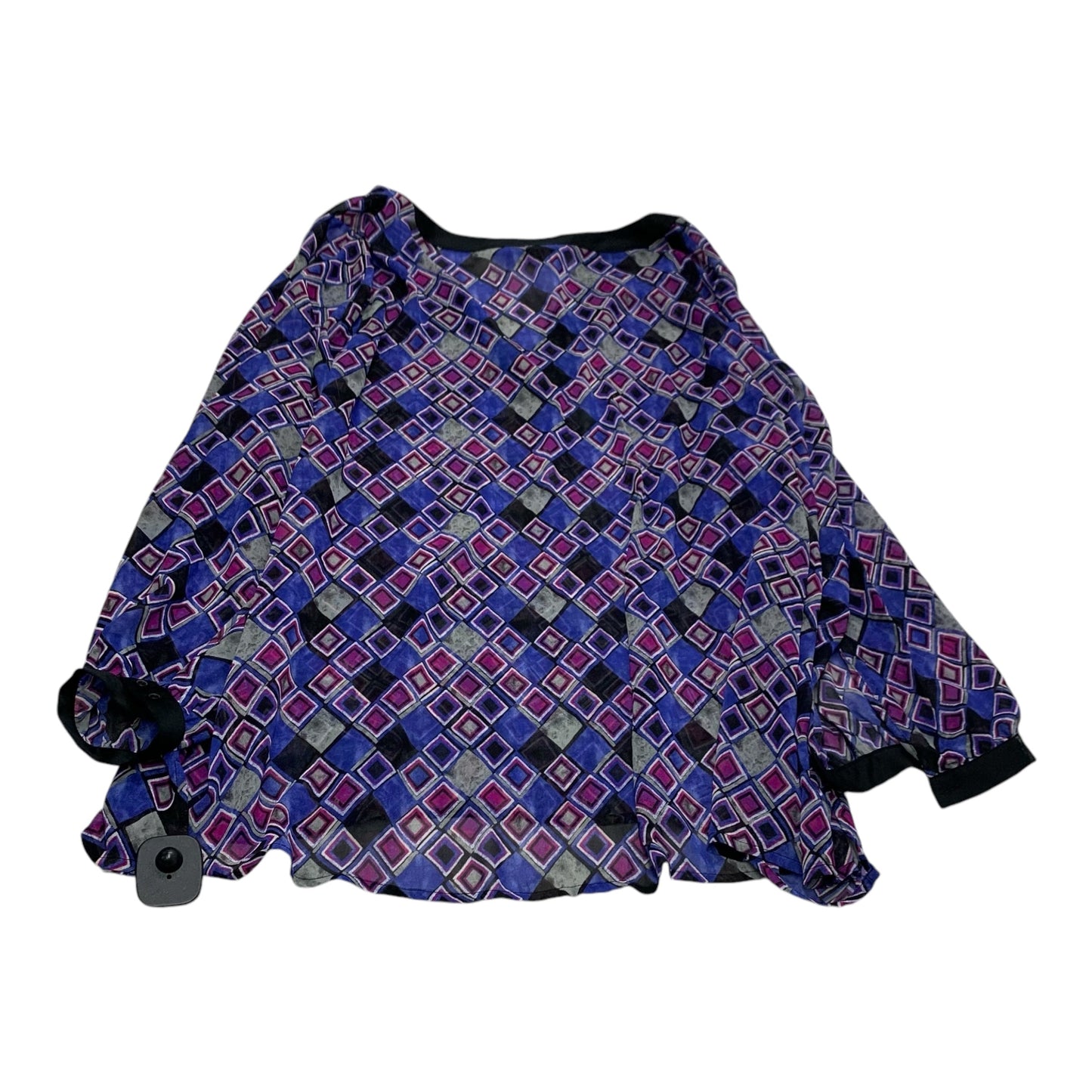 Blouse Long Sleeve By Lane Bryant In Purple, Size: 4x