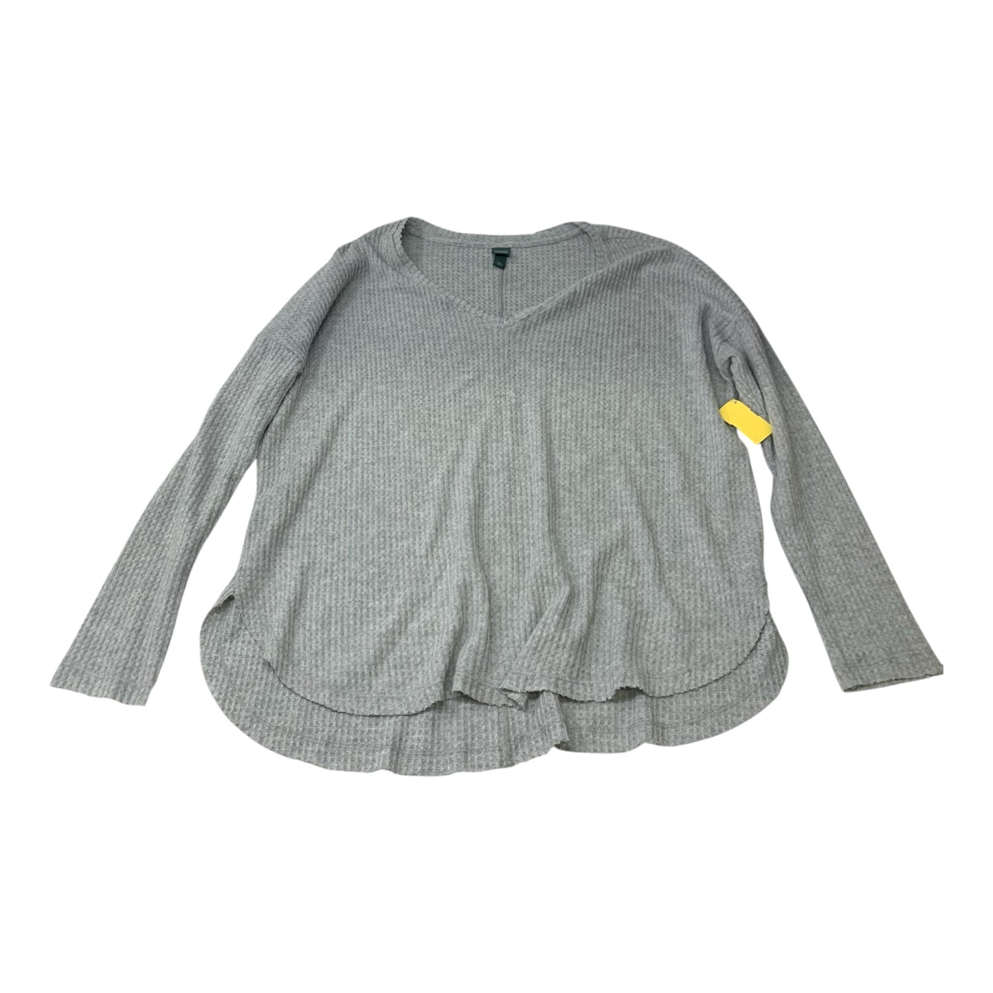 Top Long Sleeve Basic By Wild Fable In Grey, Size: M