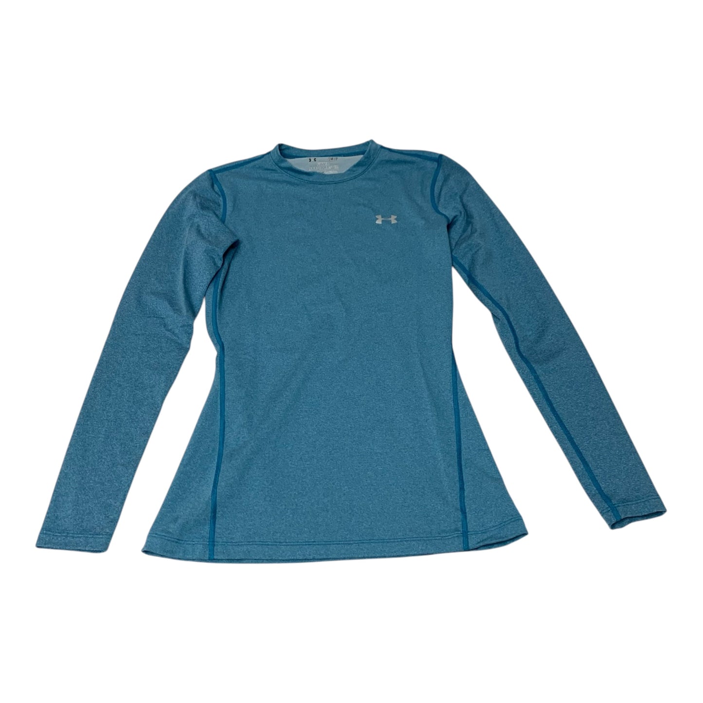 Athletic Top Long Sleeve Crewneck By Under Armour In Blue, Size: S