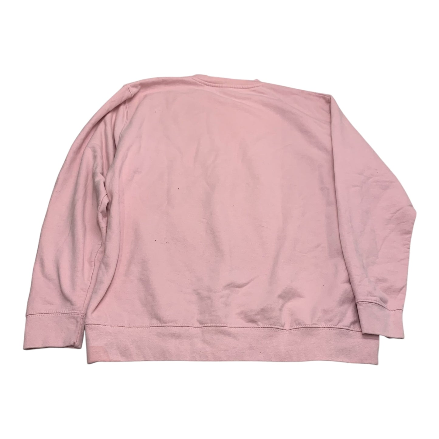 Sweatshirt Crewneck By Just Hoods In Pink, Size: 1x