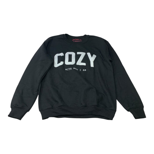 Sweatshirt Crewneck By Girl Tribe Co In Black, Size: S