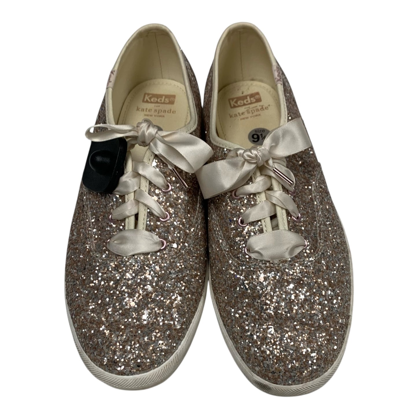 Shoes Designer By Kate Spade In Silver, Size: 9.5