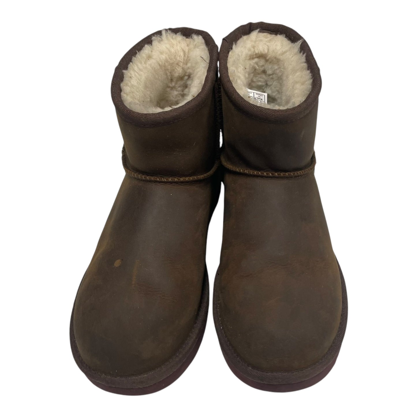 Boots Designer By Ugg In Brown, Size: 9