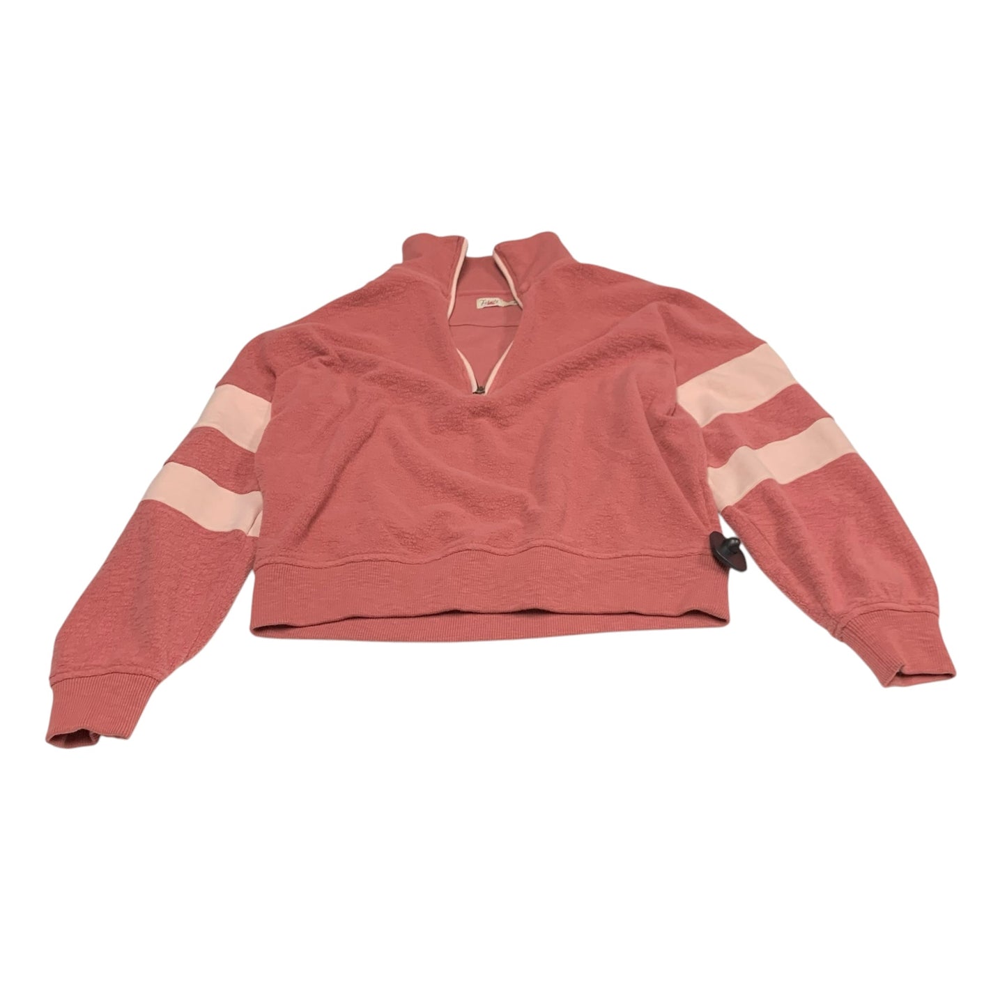 Sweatshirt Collar By Faherty In Pink, Size: M