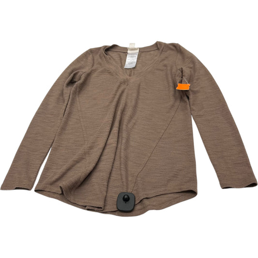 Top Long Sleeve By Clothes Mentor In Brown, Size: Xs