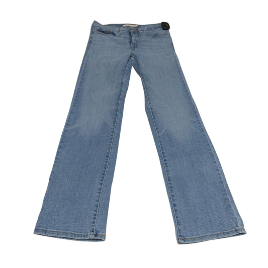 Jeans Straight By Levis In Blue Denim, Size: 4