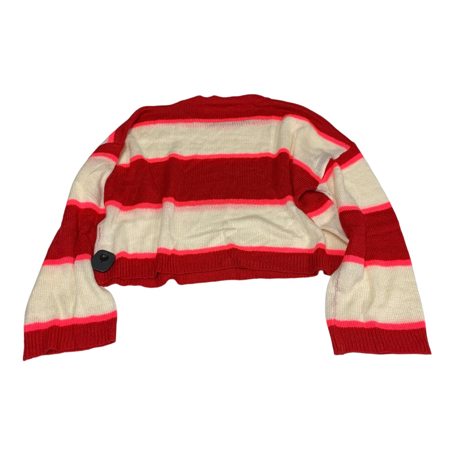 Sweater By Pink Lily In Red & White, Size: L