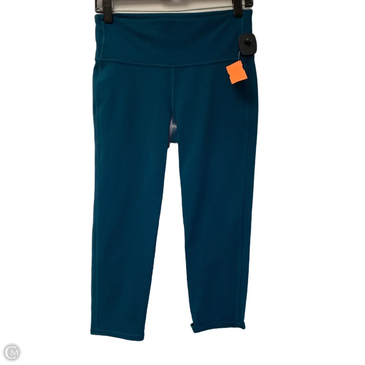 Athletic Leggings Capris By Athleta In Teal, Size: M
