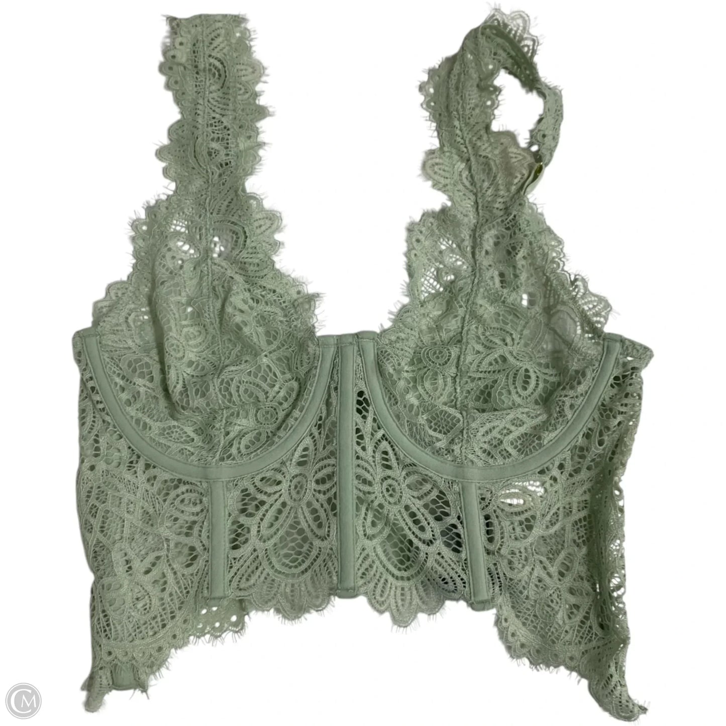 Bralette By Anthropologie In Green, Size: M