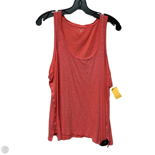 Tank Top By Madewell In Coral, Size: Xl