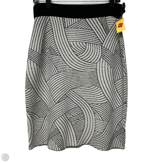 Skirt Mini & Short By Maeve In Black & White, Size: M