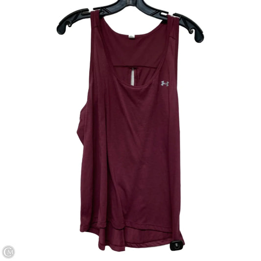 Athletic Tank Top By Under Armour In Purple, Size: Xl