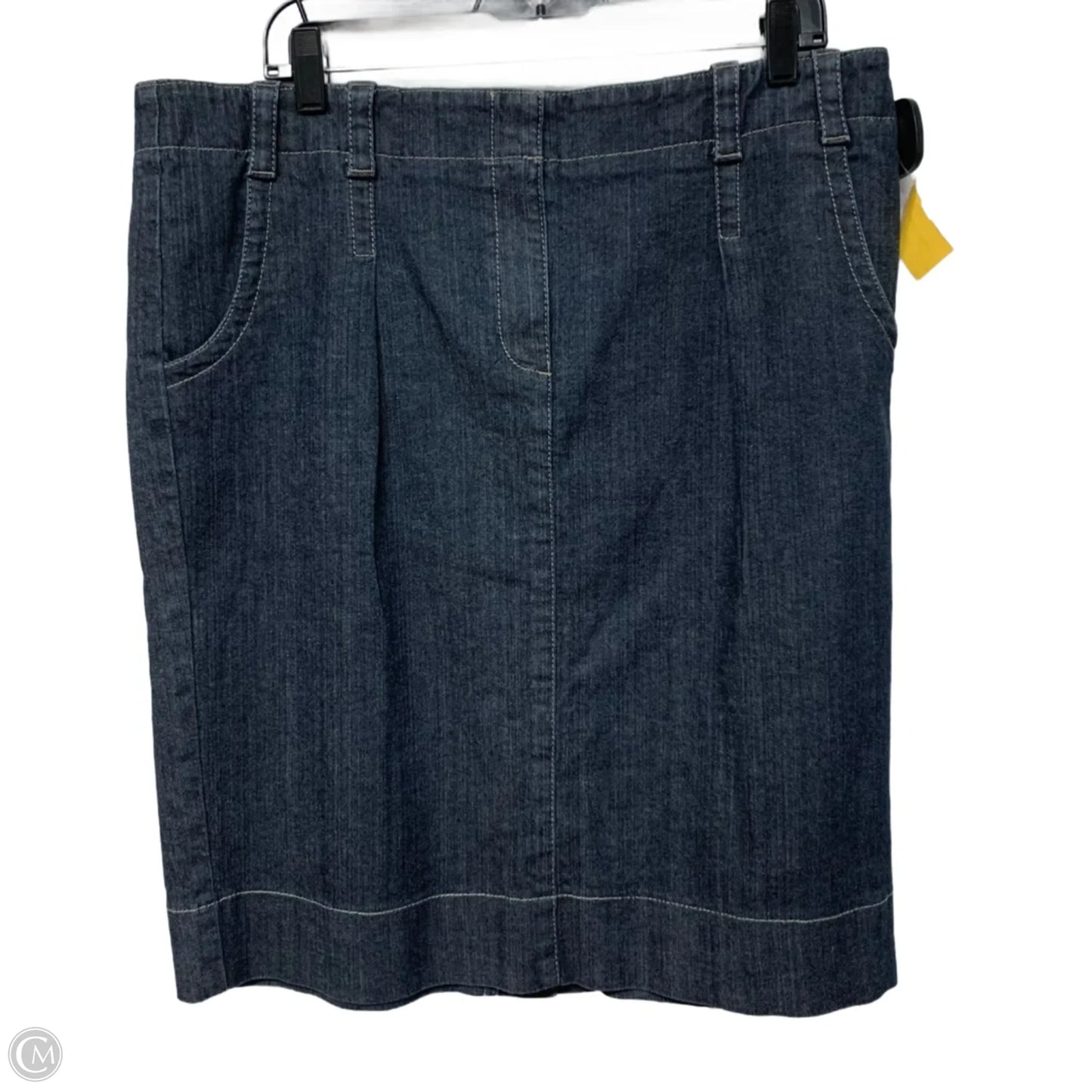 Skirt Mini & Short By Loft In Blue Denim, Size: Xl