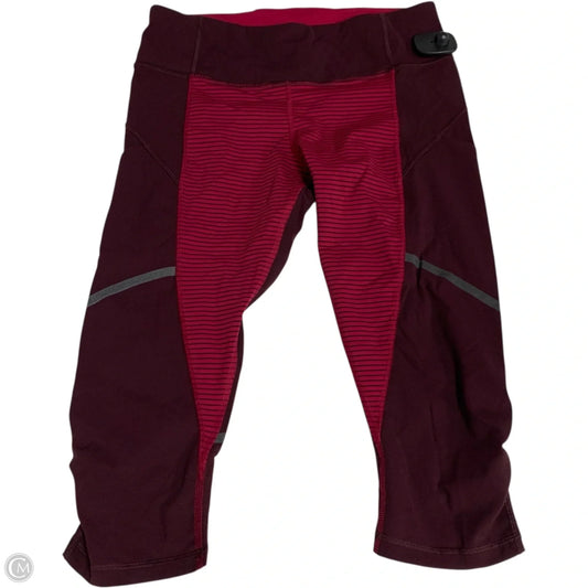 Athletic Leggings Capris By Lululemon In Pink, Size: S