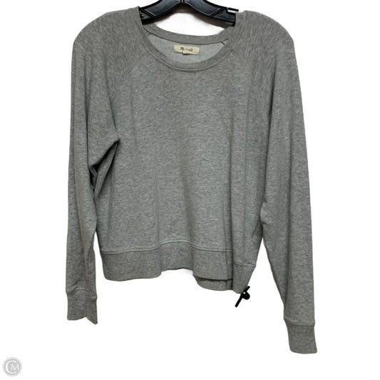 Sweatshirt Crewneck By Madewell In Grey, Size: M