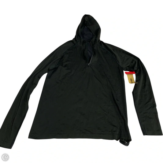 Athletic Top Long Sleeve Hoodie By Lululemon In Black, Size: M