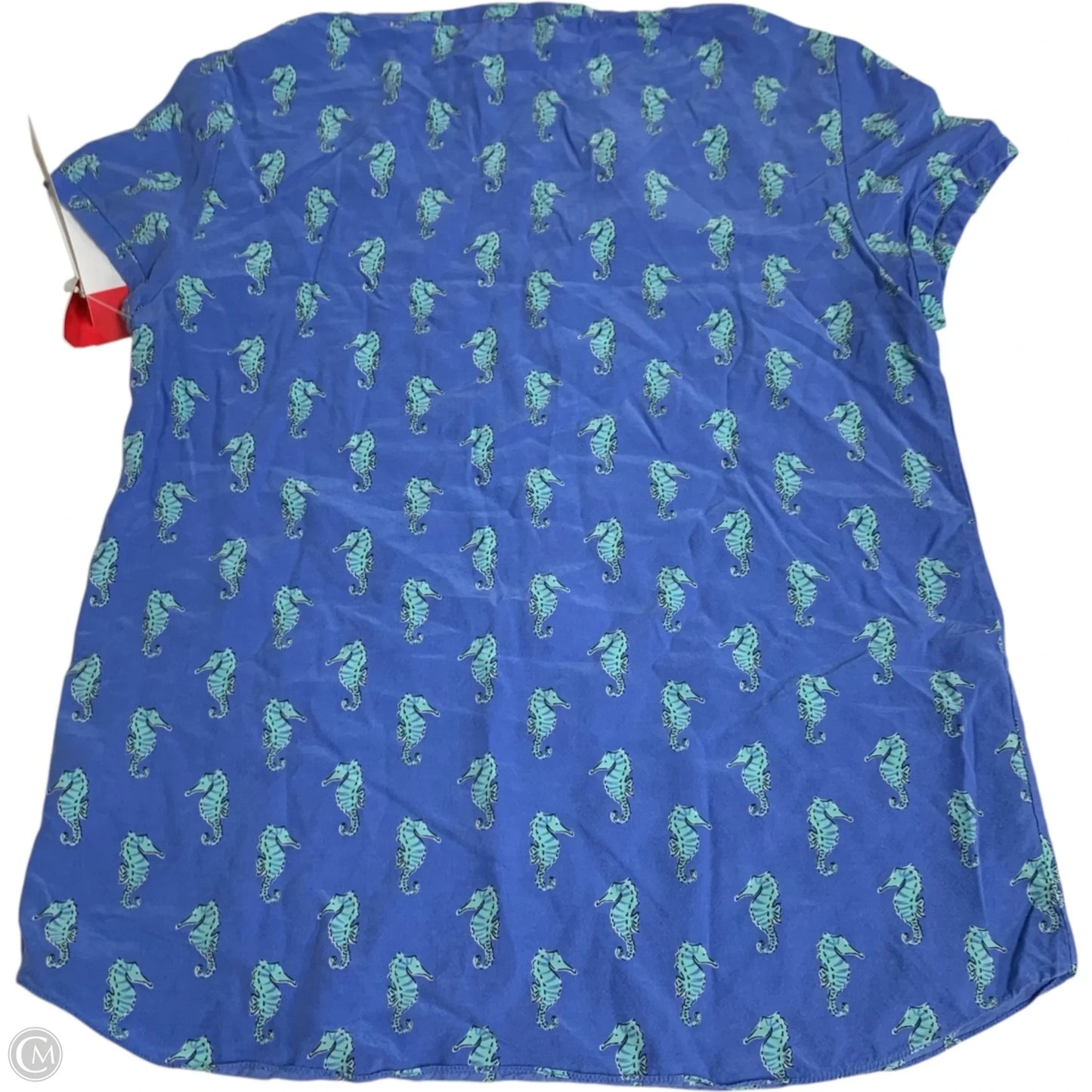 Blouse Designer By Kate Spade In Blue, Size: S