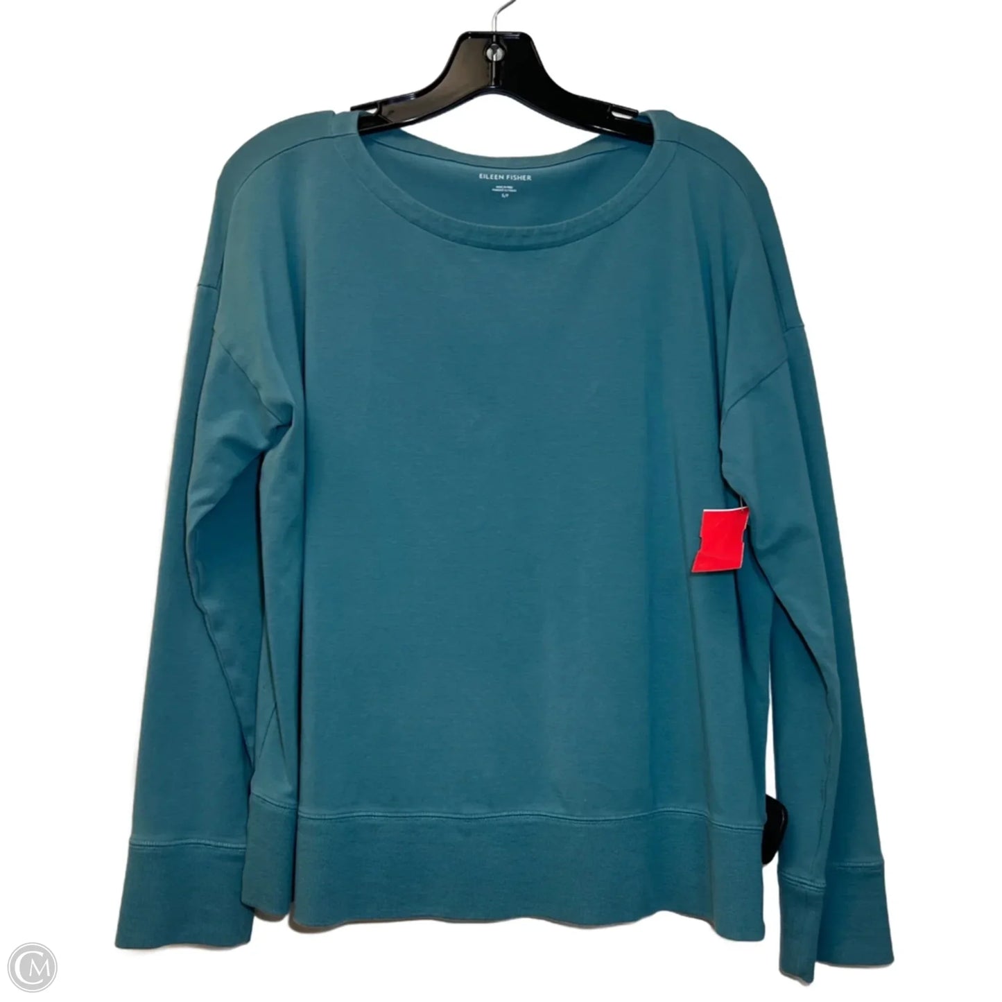 Top Long Sleeve Basic By Eileen Fisher In Blue, Size: S
