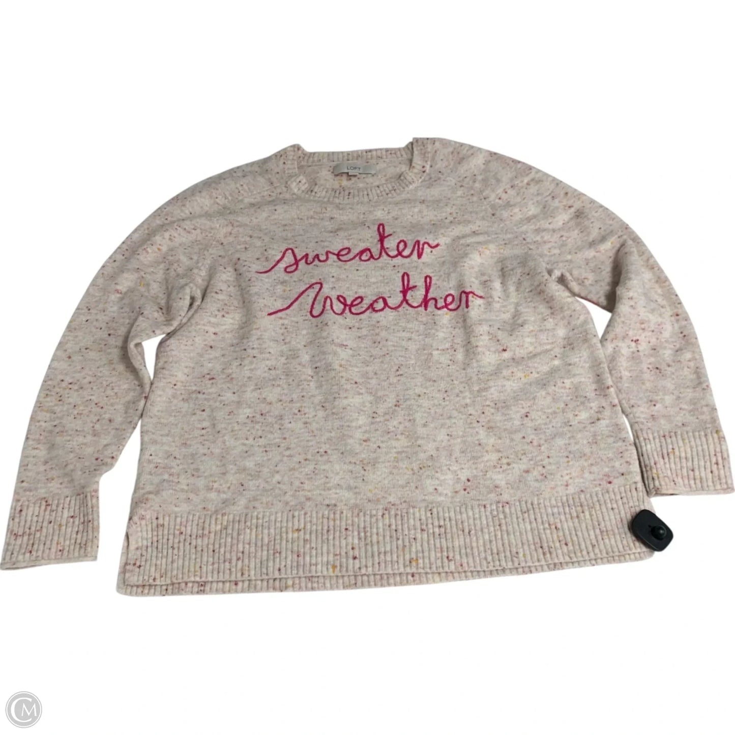 Sweater By Loft In Pink, Size: Xl