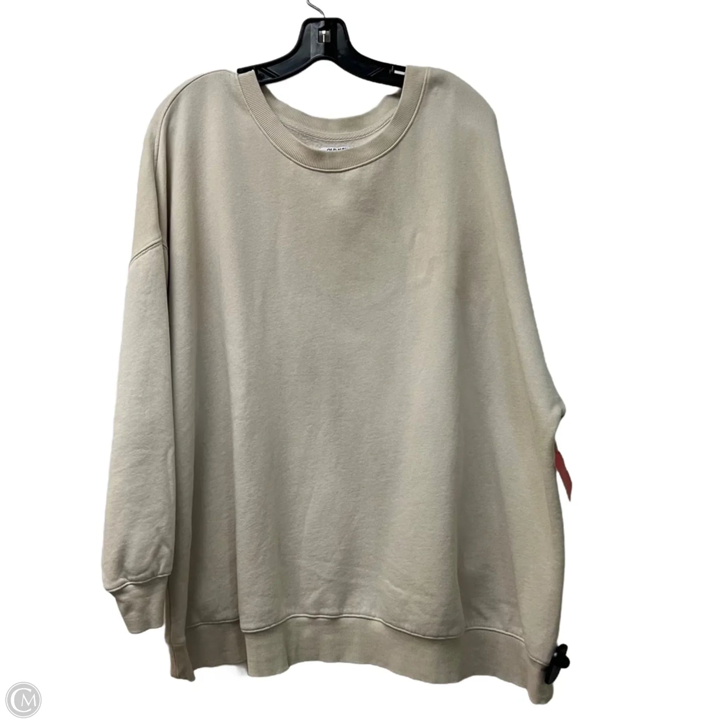 Sweatshirt Collar By Old Navy In Beige, Size: Xxl