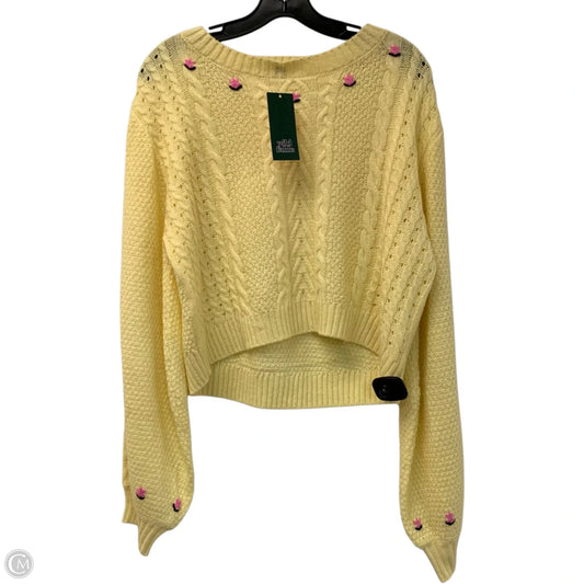 Sweater By Wild Fable In Yellow, Size: L