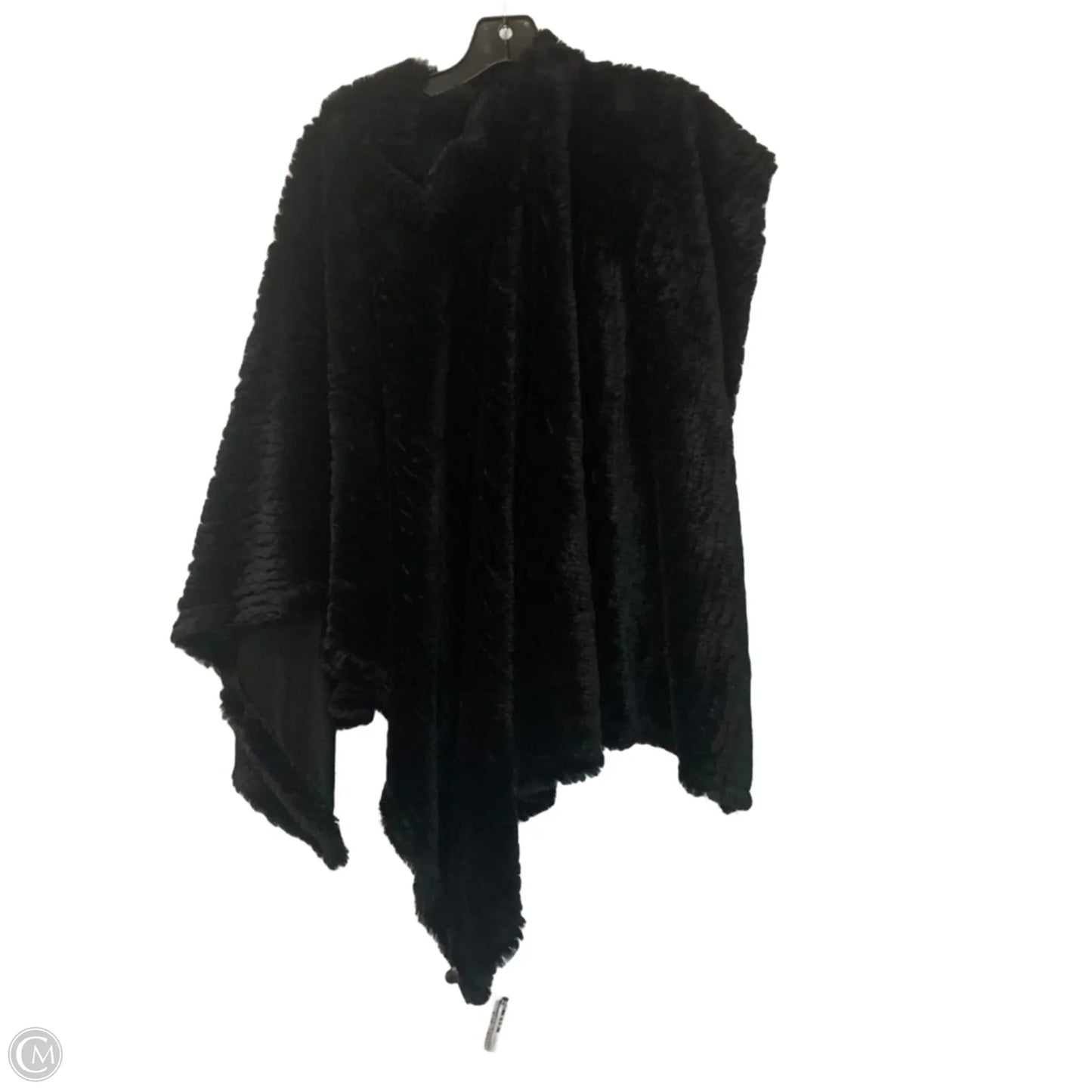 Poncho In Black, Size: Osfm