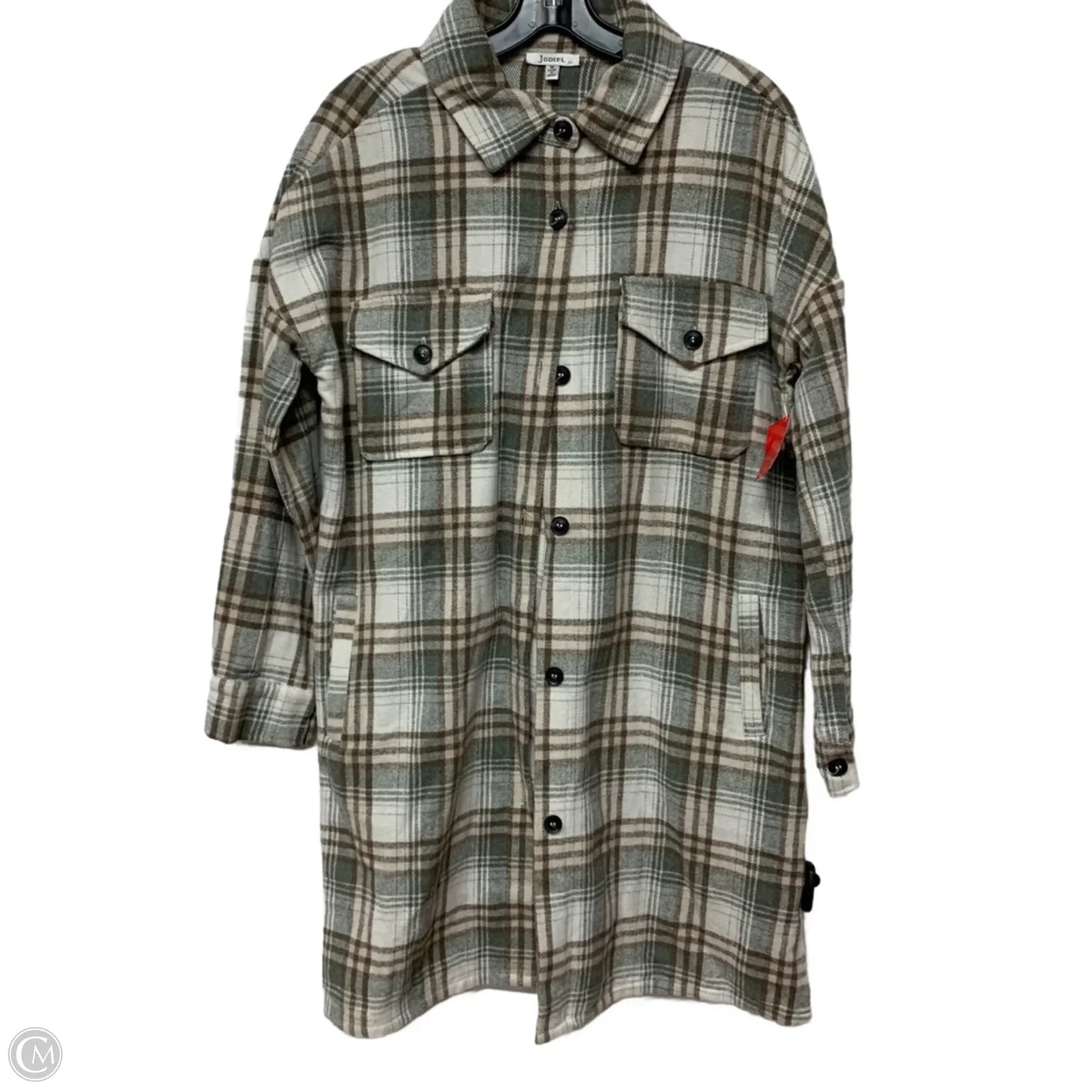 Jacket Shirt By Jodifl In Green, Size: M