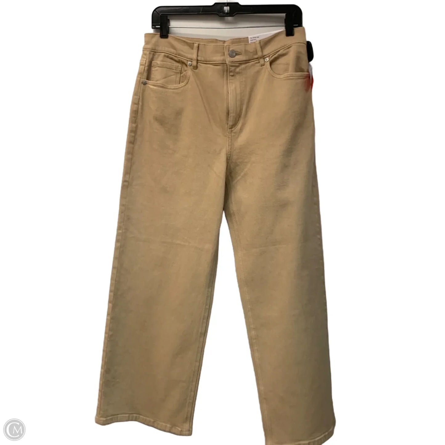 Jeans Wide Leg By Loft In Beige, Size: 4