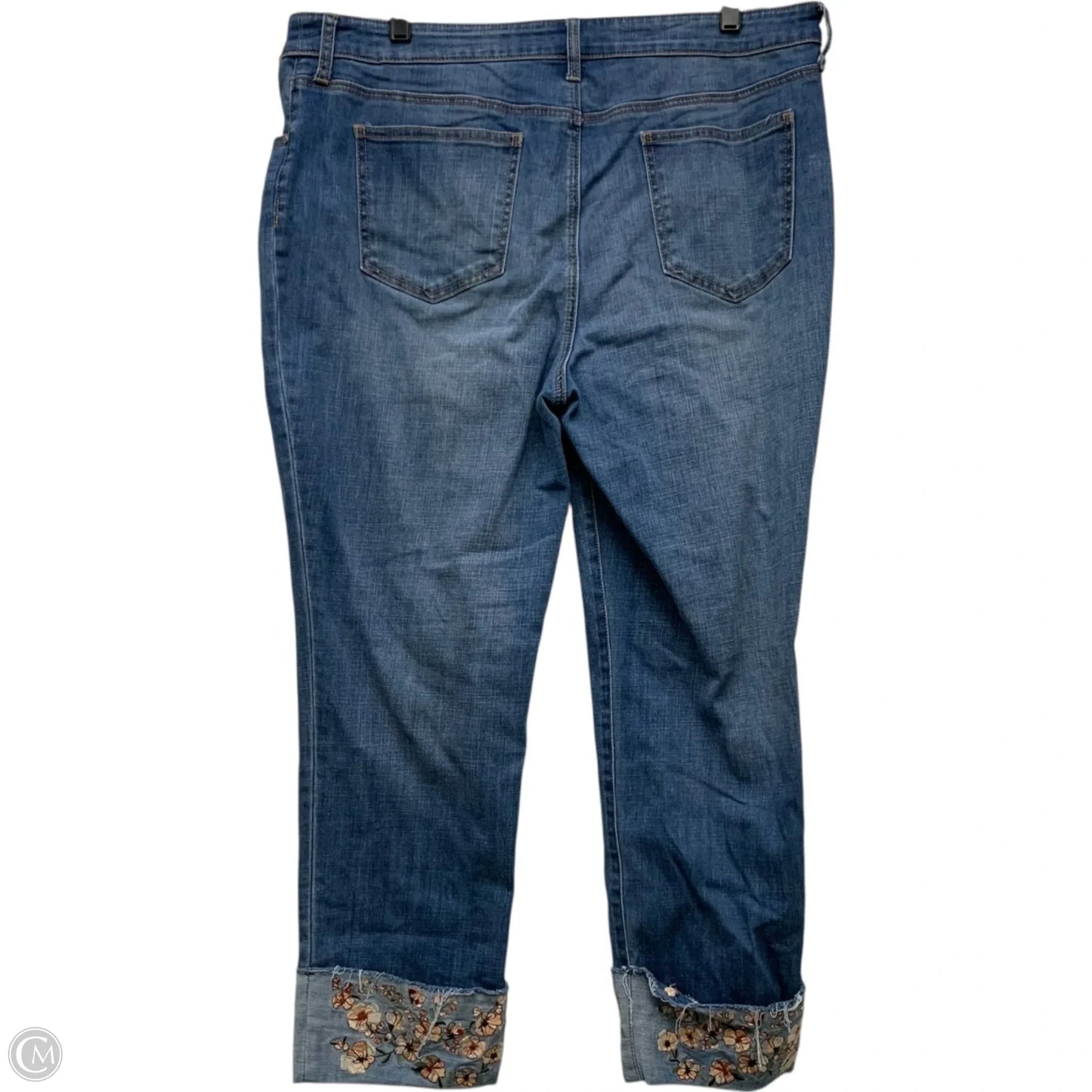 Jeans Boyfriend By Chicos In Blue Denim, Size: 14