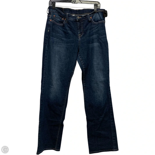 Jeans Straight By Lucky Brand In Blue Denim, Size: 14