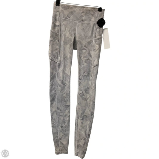 Athletic Leggings By Lululemon In Grey, Size: Xs