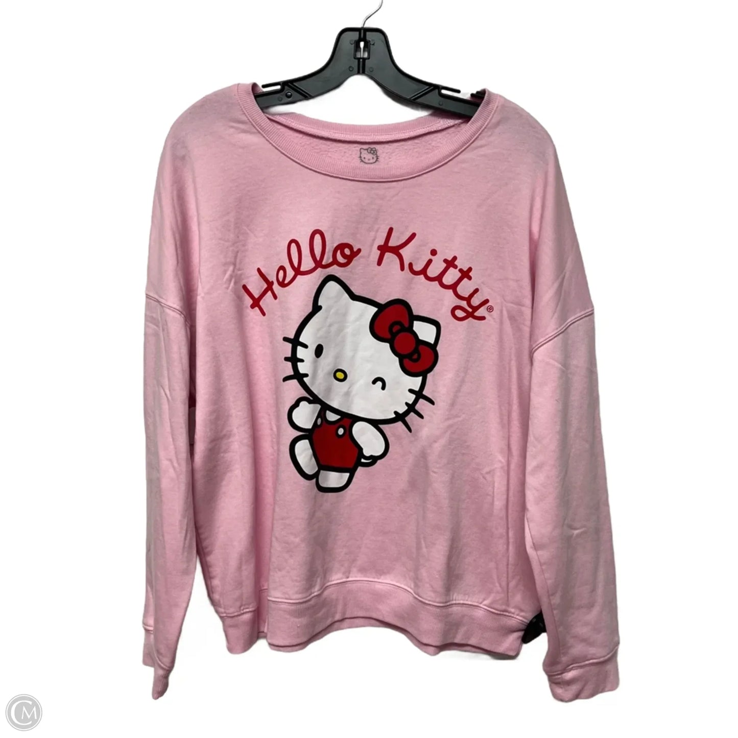 Sweatshirt Crewneck By Hello Kitty In Pink, Size: Xl