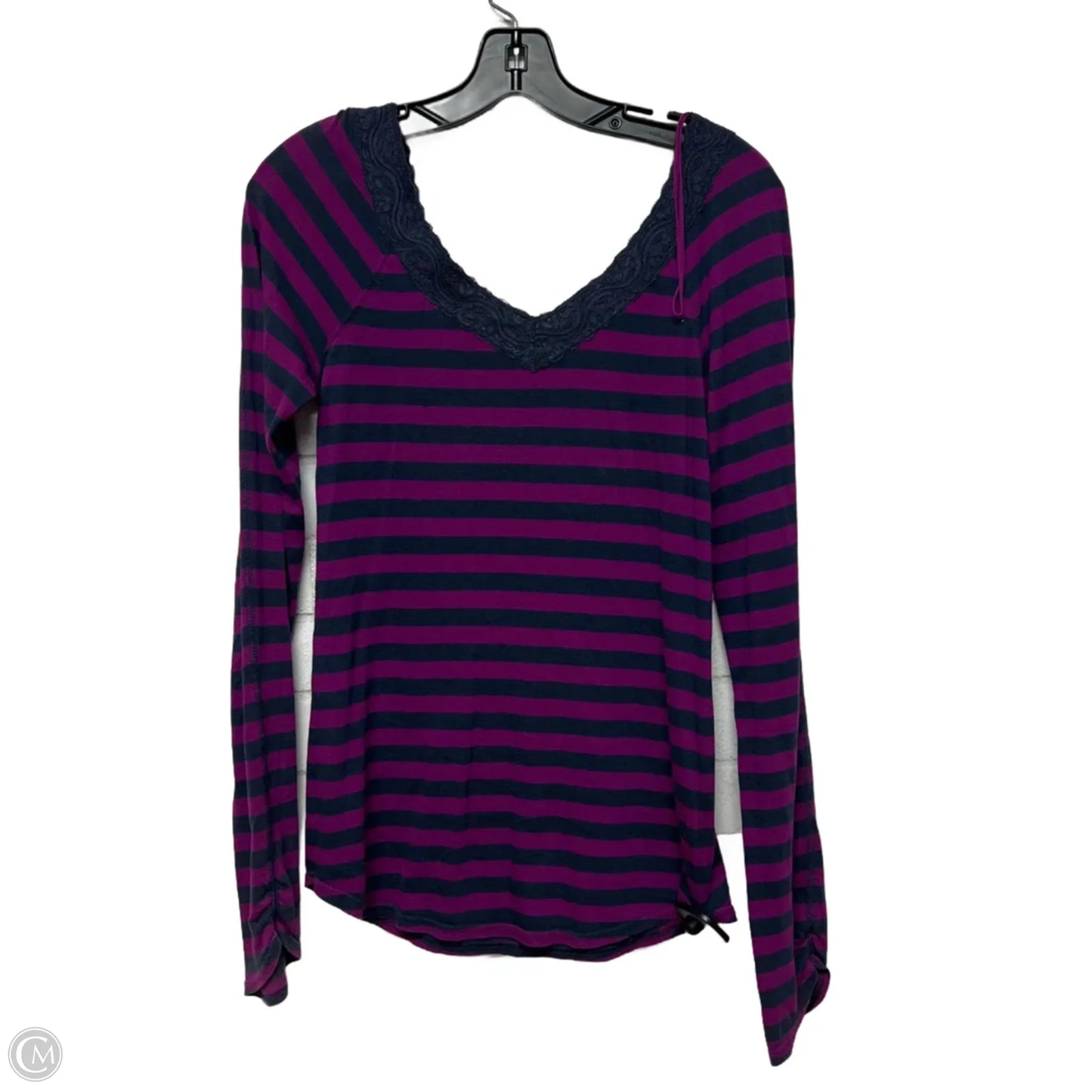 Top Long Sleeve By Free People In Purple, Size: M