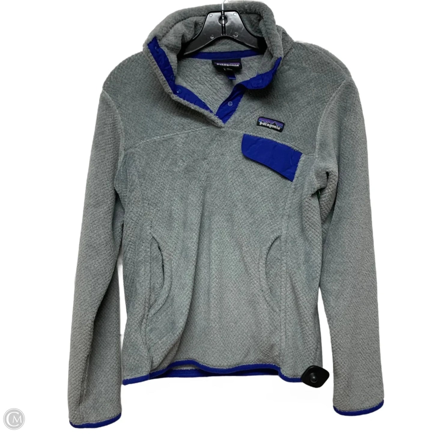Jacket Fleece By Patagonia In Grey, Size: S