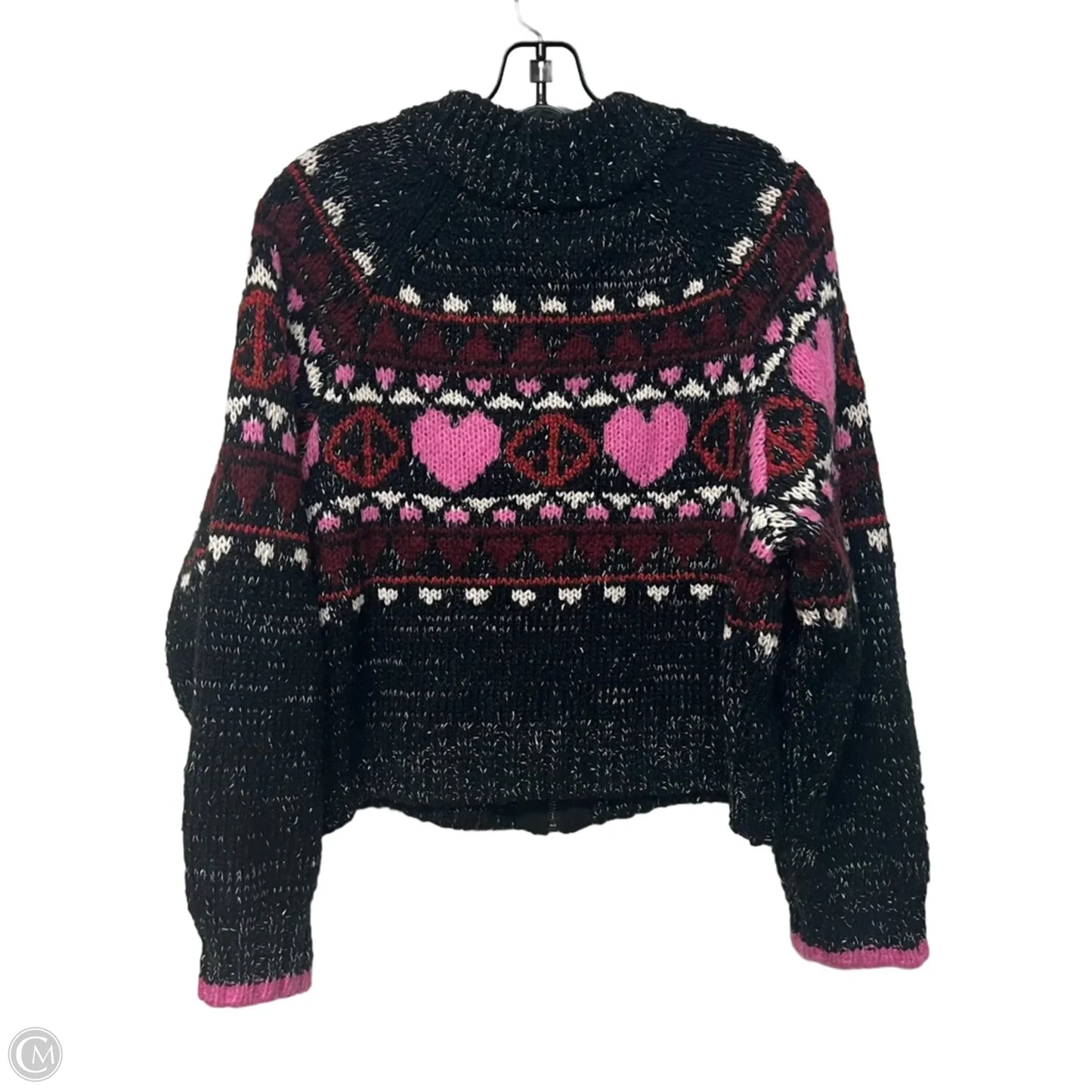 Jacket Other By Pilcro In Black & Pink, Size: M