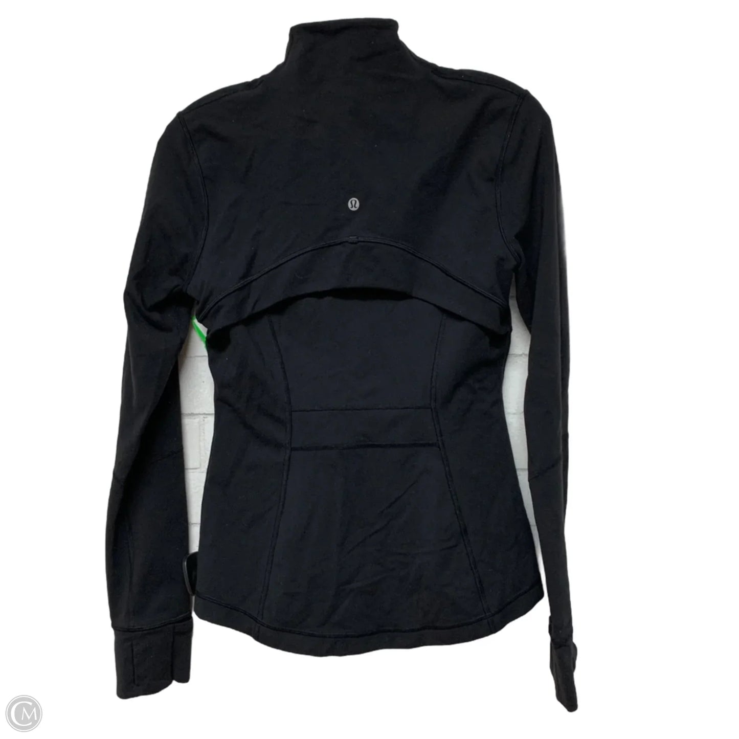 Athletic Jacket By Lululemon In Black, Size: M